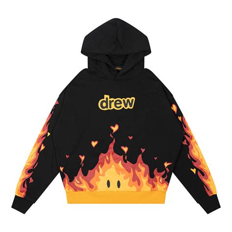 drew house fire hoodie.